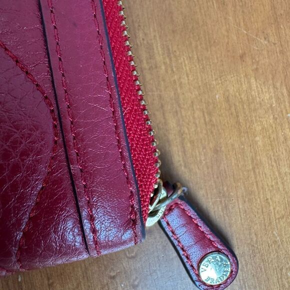 Vera Bradley Sycamore Georgia Red Quilted Wallet with Zip-Around Closure - Picture 3 of 10